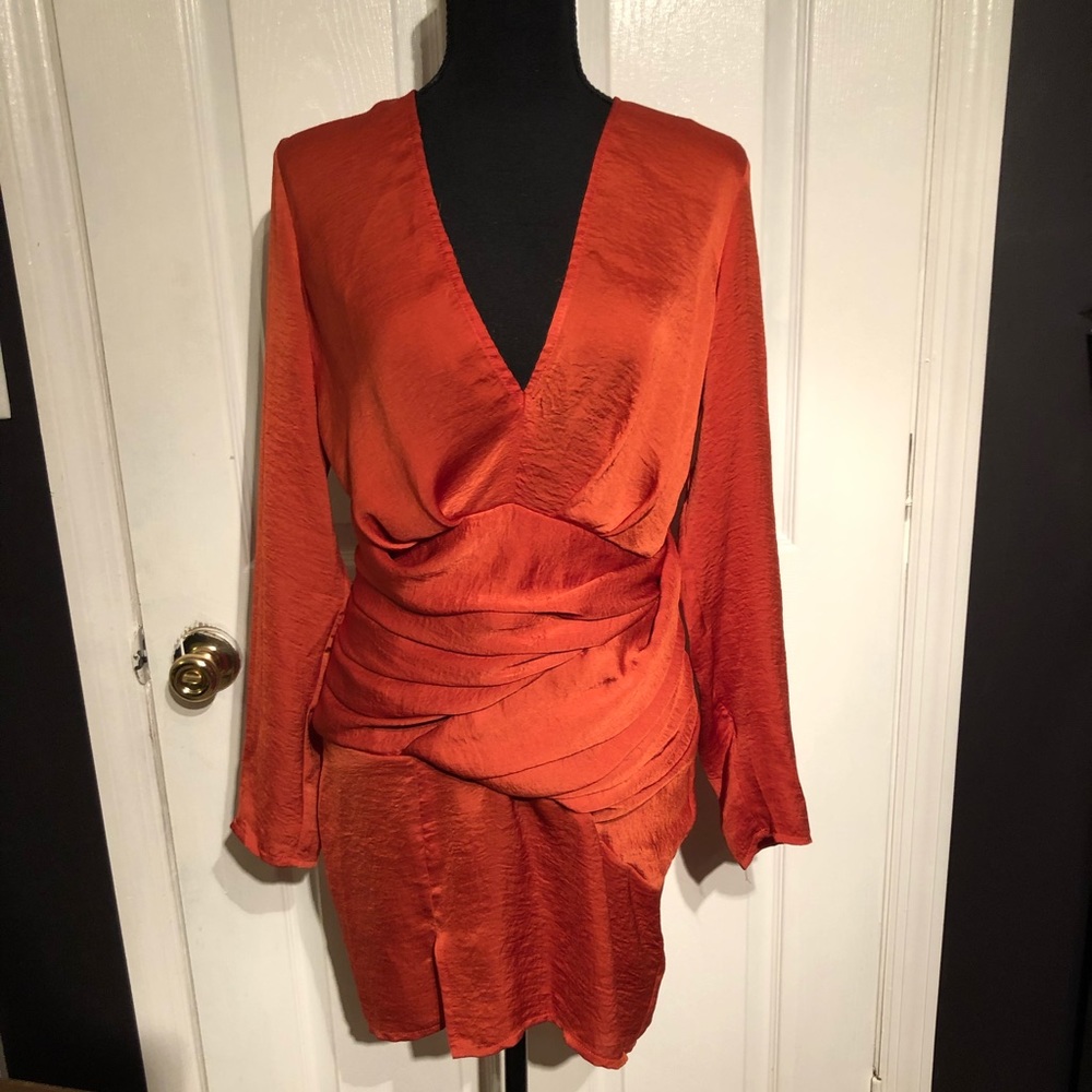 Burnt orange dress